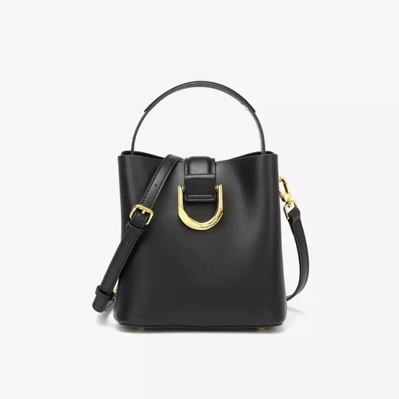 Elegant Women&#39;s Genuine Leather Handbag With Shoulder Strap