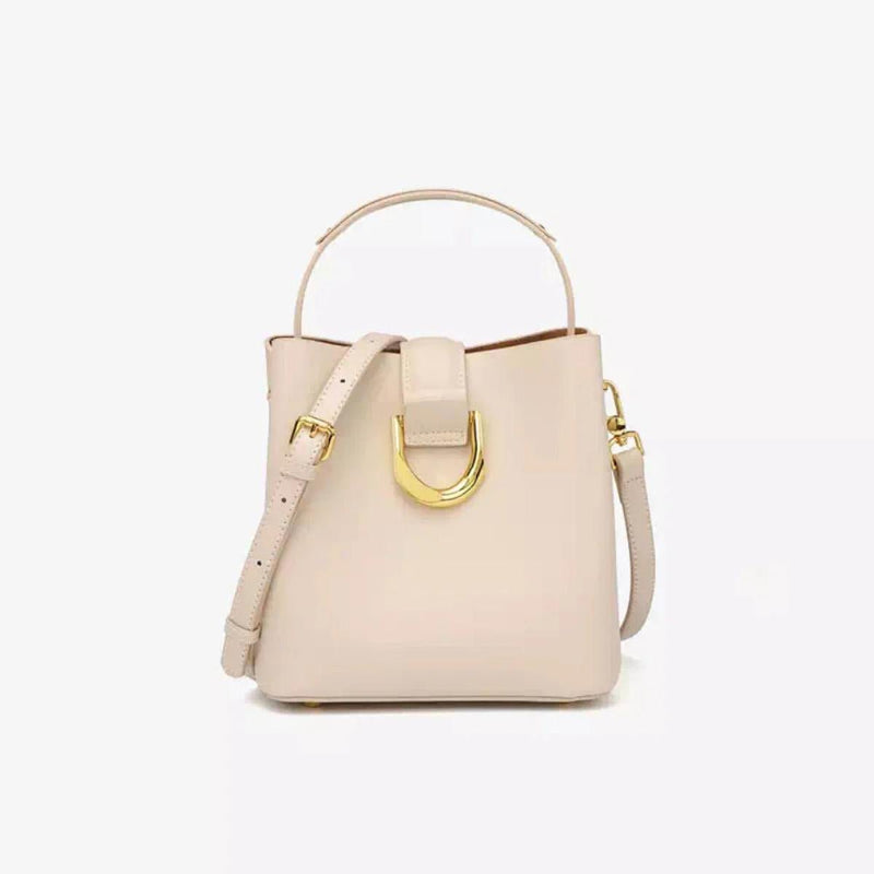 Elegant Women&#39;s Genuine Leather Handbag With Shoulder Strap