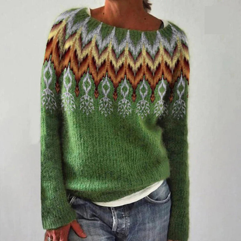Elegant Women&#39;s Knit Pullover For Autumn Wear