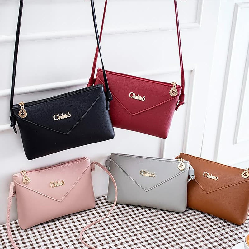 Elegant Women&#39;s Leather Handbag With Adjustable Strap