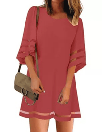 Elegant Women&#39;s Spring Dress With Flattering Fit