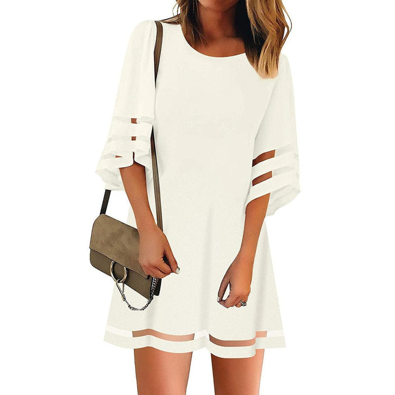 Elegant Women&#39;s Spring Dress With Flattering Fit