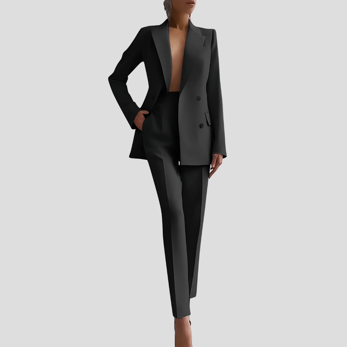 Elegant Women&#39;s Tailored Business Suit Set
