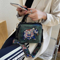 Embroidered Mandala Crossbody Bag - Lightweight Boho Design