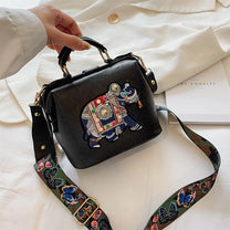 Embroidered Mandala Crossbody Bag - Lightweight Boho Design