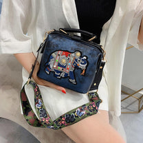 Embroidered Mandala Crossbody Bag - Lightweight Boho Design