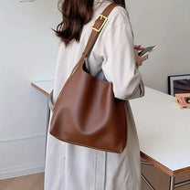 Emerald Green PU Leather Crossbody Bag For Women