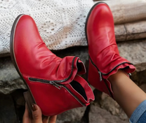Ergonomic Women&#39;s Ankle Boots With Breathable Design