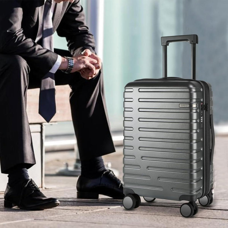 Expandable 20-Inch Cabin Suitcase With 360° Spinner Wheels And TSA Lock