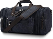 Expandable Canvas Weekend Duffle Bag - 40L to 50L Travel Backpack