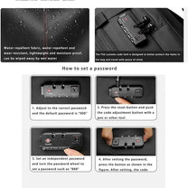 Expandable Compression Backpack With Anti-Theft Lock And Wet/Dry Separation