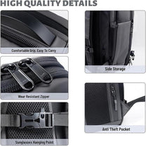 Expandable Compression Backpack With Anti-Theft Lock And Wet/Dry Separation