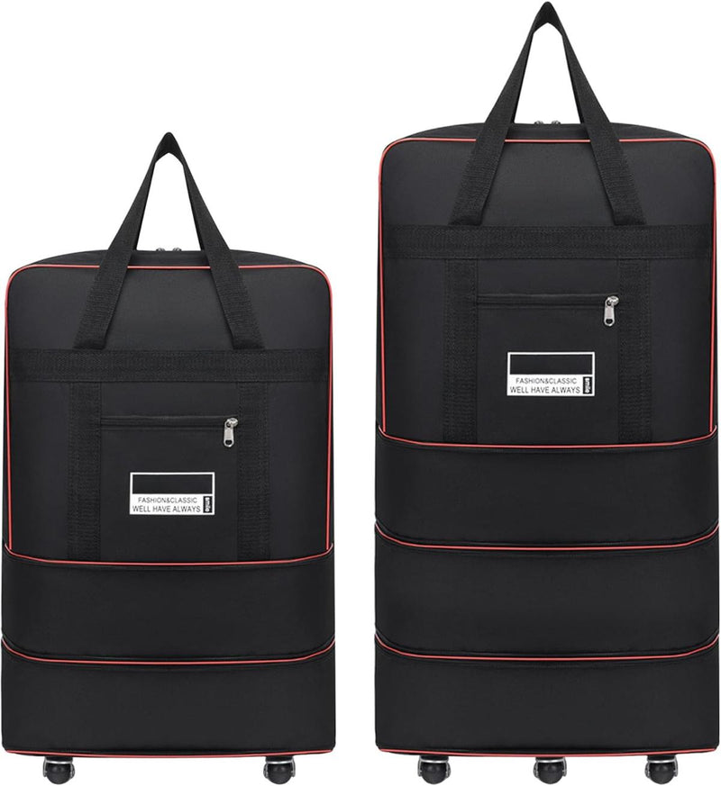 Expandable Foldable Wheeled Travel Bag With Large Capacity
