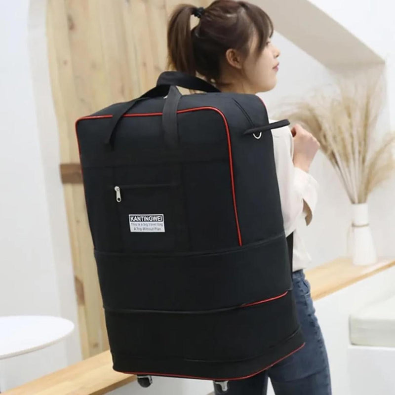 Expandable Foldable Wheeled Travel Bag With Large Capacity