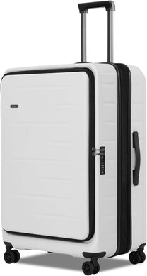 Expandable Hard-Shell Suitcase Set With Front Pocket And TSA Lock