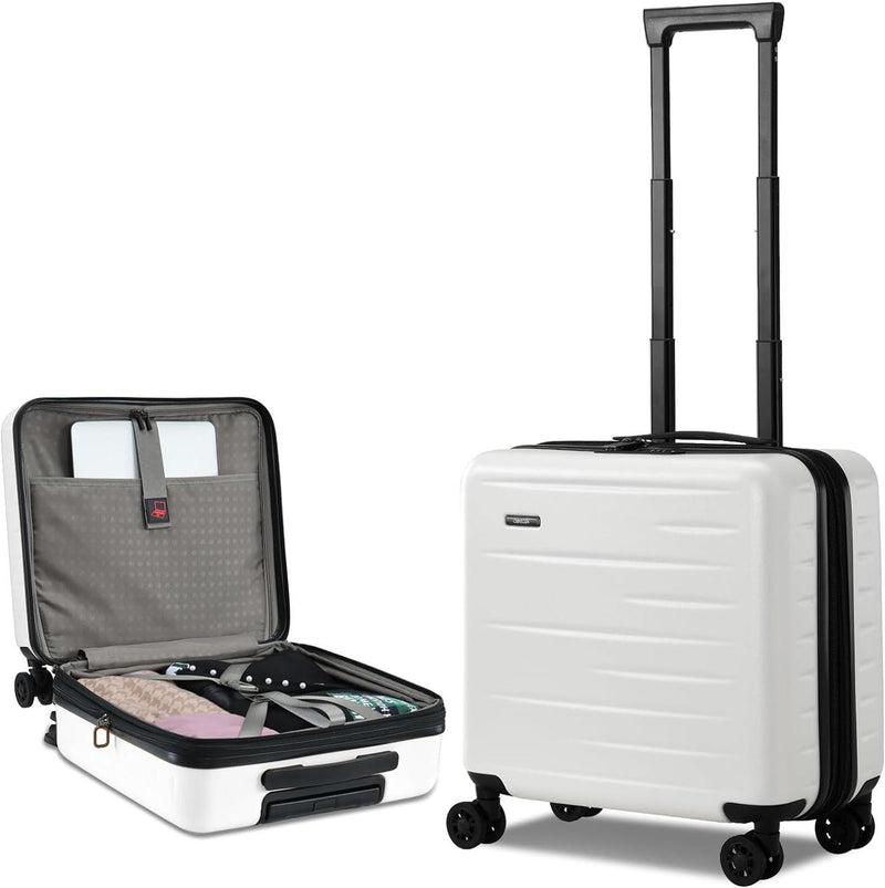 Expandable Hard-Shell Suitcase Set With Front Pocket And TSA Lock