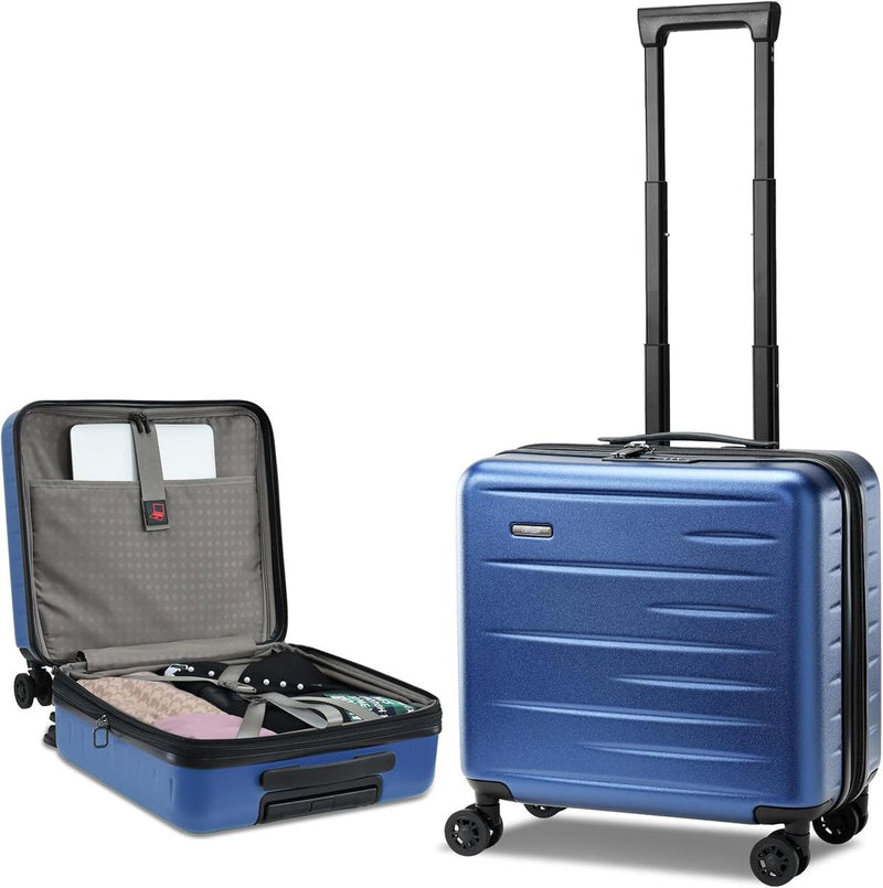 Expandable Hard-Shell Suitcase Set With Front Pocket And TSA Lock