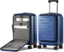 Expandable Hard-Shell Suitcase Set With Front Pocket And TSA Lock