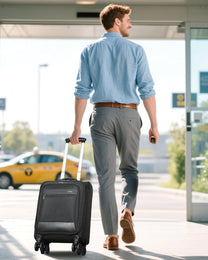 Expandable Soft Cabin Suitcase With Wheels - Lightweight And Airline Approved