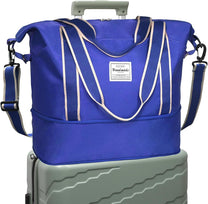 Expandable Travel Bag With Waterproof Wet Pocket And Trolley Sleeve