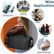 Expandable Travel Bag With Waterproof Wet Pocket And Trolley Sleeve