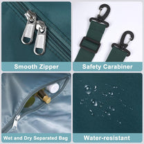 Expandable Travel Bag With Waterproof Wet Pocket And Trolley Sleeve
