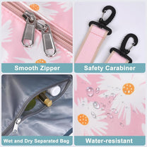 Expandable Travel Bag With Waterproof Wet Pocket And Trolley Sleeve