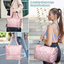 Expandable Travel Bag With Waterproof Wet Pocket And Trolley Sleeve