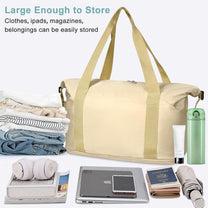 Expandable Travel Bag With Waterproof Wet Pocket And Trolley Sleeve
