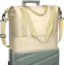 Expandable Travel Bag With Waterproof Wet Pocket And Trolley Sleeve