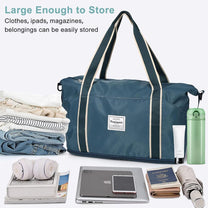 Expandable Travel Bag With Waterproof Wet Pocket And Trolley Sleeve