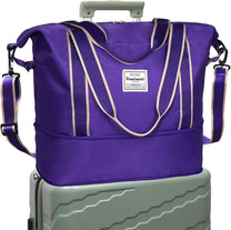 Expandable Travel Bag With Waterproof Wet Pocket And Trolley Sleeve