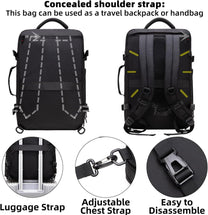 Expandable Waterproof Travel Backpack With Laptop Compartment 45L-55L