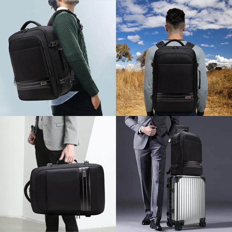 Expandable Waterproof Travel Backpack With Laptop Compartment 45L-55L