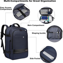 Expandable Waterproof Travel Backpack With Laptop Compartment 45L-55L