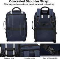Expandable Waterproof Travel Backpack With Laptop Compartment 45L-55L