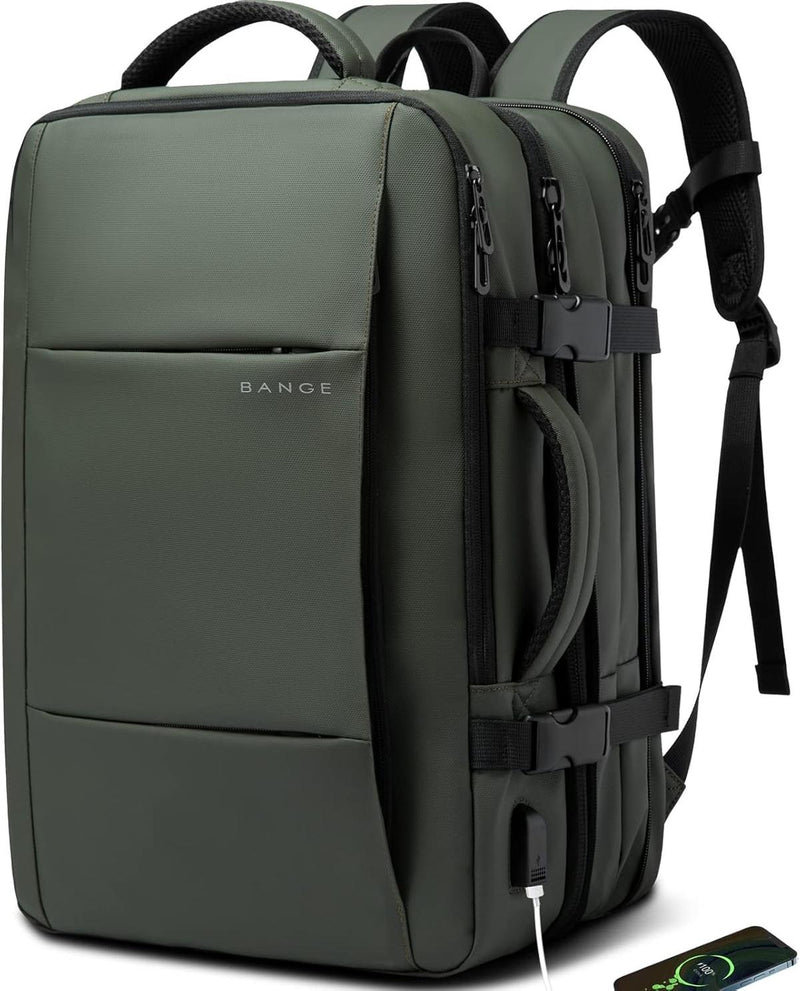 Expandable Waterproof Travel Backpack With Laptop Compartment And Duffle Option