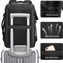 Expandable Waterproof Travel Backpack With Laptop Compartment And Duffle Option