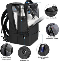 Expandable Waterproof Travel Backpack With Laptop Compartment And Duffle Option