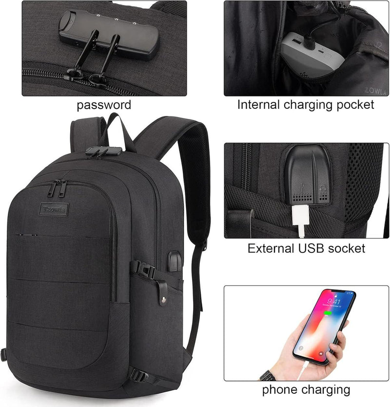 Extra Large Anti-Theft Laptop Backpack With USB Port – 30–50L