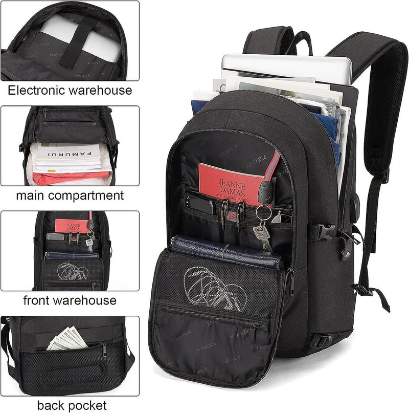 Extra Large Anti-Theft Laptop Backpack With USB Port – 30–50L