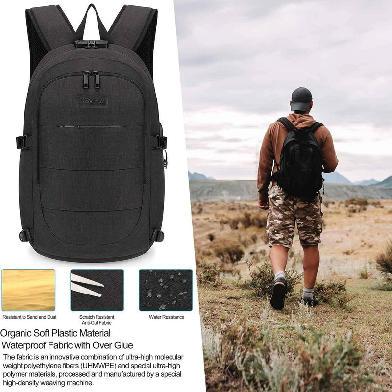 Extra Large Anti-Theft Laptop Backpack With USB Port – 30–50L
