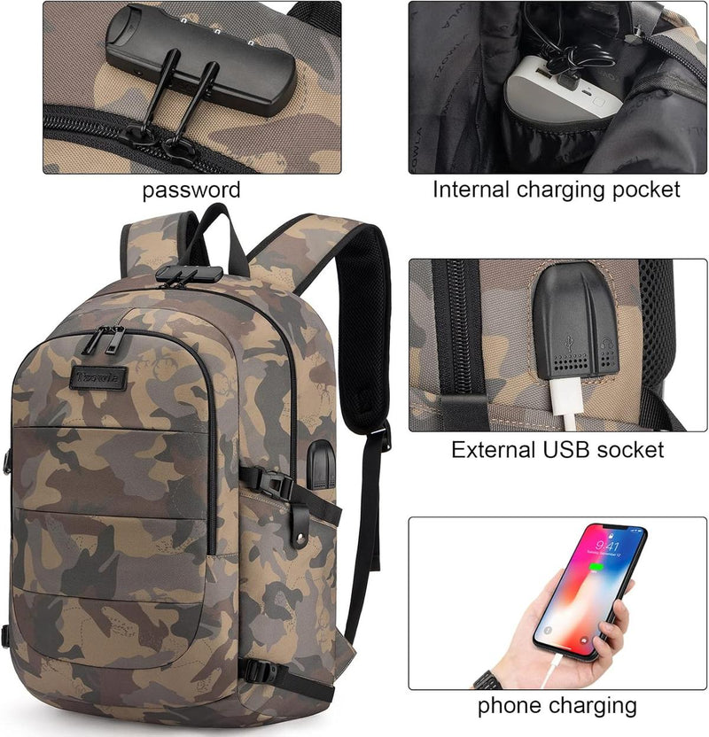 Extra Large Anti-Theft Laptop Backpack With USB Port – 30–50L