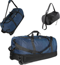 Extra Large Expandable Rolling Duffle Bag 110L-140L Foldable Waterproof Travel Luggage