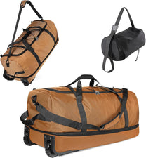 Extra Large Expandable Rolling Duffle Bag 110L-140L Foldable Waterproof Travel Luggage
