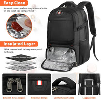 Extra-Large Insulated Lunch And Laptop Backpack With USB Charging Port