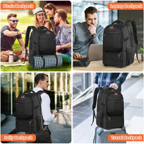 Extra-Large Insulated Lunch And Laptop Backpack With USB Charging Port