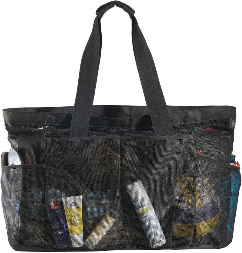 Extra-Large Mesh Beach Bag With Zipper Closure - Buy 1 Get 1 Free