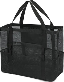 Extra Large Transparent Mesh Beach Bag With 8 Pockets - Buy 1 Get 1 Free