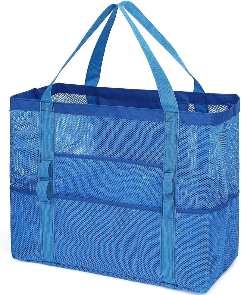 Extra Large Transparent Mesh Beach Bag With 8 Pockets - Buy 1 Get 1 Free